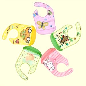 BIB / SLABBER SILIKON PLASTIK / CELEMEK MAKAN BAYI ANTI AIR / SLABBER SILIKON BAYI