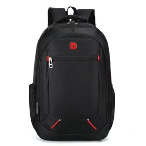 Large-capacity Student School Bag Casual Solid Color Backpack Material Oxford Men New Backpack Multi-functional Simple Bag