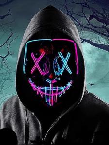 SHIKATU | Halloween Kids Costume with Glow Mask Mischievous and Terrifying Wear