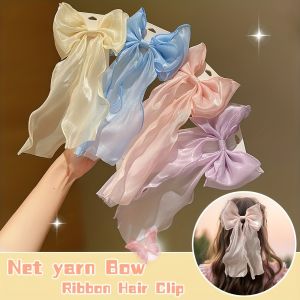 1 Pieces of Super Fairy Ribbons Cute Bow Hairpins That Won’T Hurt Your Hair Sweet and Versatile