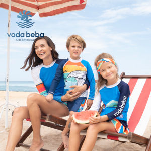Voda Beba Childrens Swimsuit Girls and Boys Girls Boys Parent-Child Swimsuit Summer Dress Mother and Daughter Mother and Son