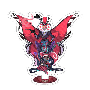 Bandai | For Hazbin Velvet Alastor Vox Valentino Lucifer Adam The Exorcist 15CM Acrylic Stand Sending Friends Gift Desktop Ornament