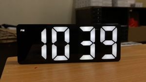 LED Digital Alarm Clock (Time Date Temperature) POWER: Battery Or Usb Plug Operated (UPGRADED)