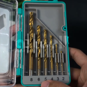 ASTEEL Mata Bor Besi Hss Cobalt Original 1 Set Lengkap 6pcs Baja Berkecepatan Tinggi Stainless Stell