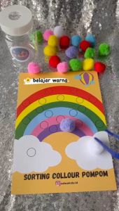 Set Mainan Edukatif Busy Jar Geometri & Sensorik 8 in 1 - Warna-warni untuk Balita