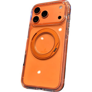 DAIMANG | Magnetic Rotating Stand Case for iPhone 17 Pro Max Orange