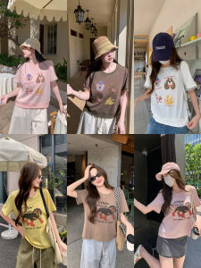 MASISI | Plus Size Cartoon Printed Slimming T-Shirt