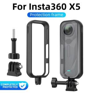 ONM | Shockproof Protective Case for Insta360 X5 Durable Plastic Panoramic Camera Edge Frame