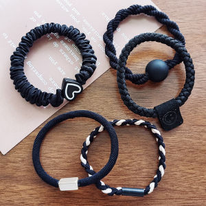 JIUDUOLAN | Black Simple Elegant Durable High Elastic Hair Bands