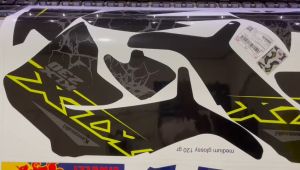 Decal Stiker Klx 230 Sticker Variasi Striping Custom Klx 230  KLX HITAM BIRU OREN D-A7-035 D-A7-001