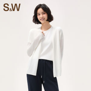S&W | Lightweight Knit Sweater Cardigan Long Mid-Style