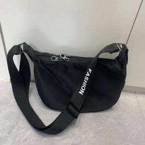 Trendy New Moon Canvas Bag Single Shoulder Crossbody Bag High End Small Quality Spring Summer Casual Waterproof Soft Handle