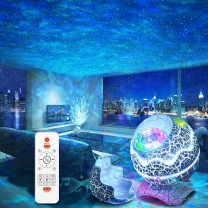Colorful Starry Projector Galaxy Night Light Child Bluetooth USB Music Player Star NightLight Romantic Projector Night Lamp Gift