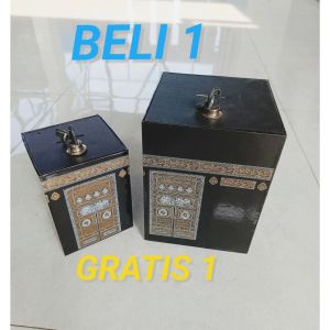 NEW (2PCS) celengan kabah viral / celengan unik bentuk Kabah dengan kunci