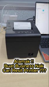 ZYWELL ZY808 80mm Thermal Receipt Printer for POS System with Auto-Cut Retail Cashier Restuarant