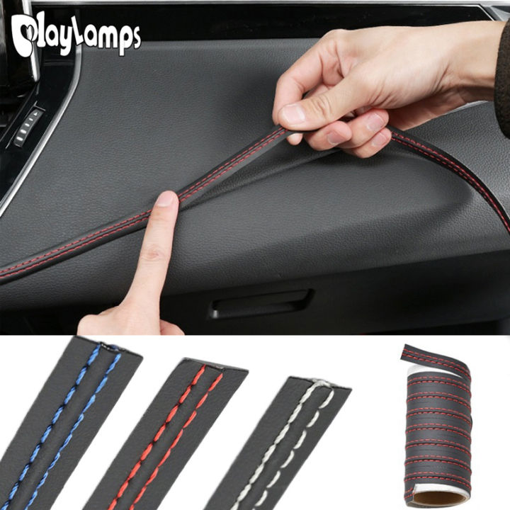 Luxury Car Moulding Trim Car Interior Dashboard Leather Decoration Line ...