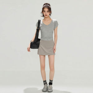 aziztas | Anti-See-Through Slimming High Waist Skirt for Tennis Running Training Quick Dry