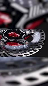 IIIPRO 140mm/160mm/180mm/203mm Road MTB Float Disc Brake Pad 6 Bolts Stainless Steel Dissipation Disc Brake Rotor With 6 Screws