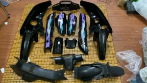 Bộ vỏ nhựa xe máy Dream Lùn đời 1998 hàng Việt Nam loại 1 màu Đen