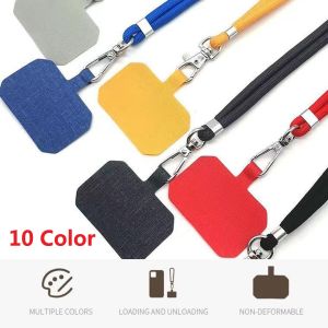 10 Color Newest Universal Crossbody Nylon Patch Phone Lanyards Rope Strap Lanyard