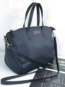 Large Capacity Casual Tote Bag for Commuting And Class Single Shoulder Crossbody Handbag British Style Sewing Line PVC Leather