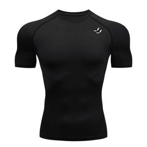 Spider Print Athletic Quick Dry Tshirts for Men Gym Workout Running Compression Shirt Undershirt Baselayers Tees Tops Activewear
