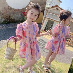 Unlimited X Girls Dress Floral Dress Midi Dress A Line Dress High Quality Dress 90-140cm