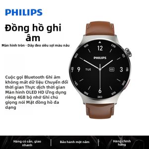 Philips | Đồng Hồ Ghi Âm Họp Thông Minh Độ Phân Giải Cao Giảm Tiếng Ồn Chuyển Đổi Giọng Nói Sang Văn Bản