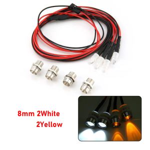3mm 5mm 8mm 10mm RC Car LED Light Lamp Headlamp Headlight Taillight Set for 1/10 1/8 1/12 Model Crawler Drift HPI MN99 MN90 Part