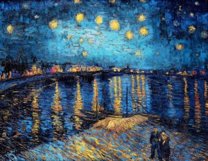 Van Gogh Impressionist art Light Jigsaw Puzzle 500/1000/1200/2000PCS DIY Craft Hobby Relaxing Game Home Decor Gift Frameless