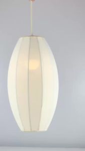 LikeLights Modern Cream Lantern Pendant Lamp | Japandi Scandinavian Hanging Ceiling Light | Warm Ambient Designer Lighting for Dining Room Bedside Bar Counter Café & Kitchen Island | Buy 1 Get 1 Free Singapore