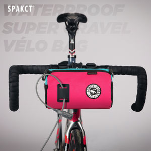 SPAKCT กระเป๋าติดจักรยานกระเป๋าคาดศีรษะกระเป๋าเบาพาดไหล่ปรับได้ป้องกันการสาดกระเป๋าอุปกรณ์ขับขี่รถไบค์จักรยานเสือภูเขา