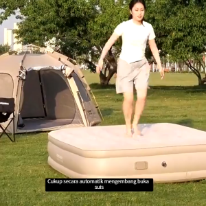 （Free Pump + Pillow) 1-3People Automatic Inflatable Bed With Electric Pump For Outdoor camping moisture-proof beds  Inflatable Mattress / Camping Bed附電泵的氣墊床