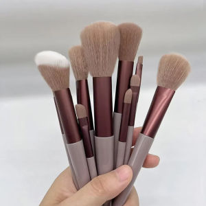 Bộ Cọ Trang Điểm Chuyên Nghiệp 13 Món - Cọ Nền Che Khuyết Điểm Phấn Phủ Má Hồng Phấn Mắt Cao Cấp Dành Cho Nữ Chất Liệu Sợi Len Thời Trang