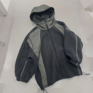 Thickened Warm Fleece Jacket for Boys And Girls Autumn Winter Clothes Casual Style Zipper Closure Standard Fit Childrens Outerwear