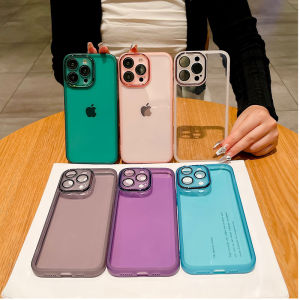 2IN1 With Lens Films Anti Fingerprints Phone Case For Honor90 90Pro 90Lite Honor90Pro 5G 2023 Luxury Matte Colorful Transparent TPU Shockproof Casing Protecting Back Cover