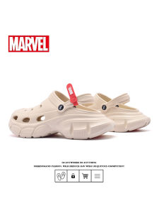 Marvel Mens Outdoor Anti-Slip Breathable Clog Shoes Fashionable Beach Sandals Increased Height Slip-On Summer Slippers