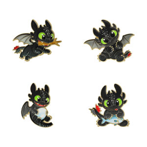 Bandai | Bộ 4 Ghim Cài Áo Hình Động Vật Hoạt Hình Dễ Thương Phù Hợp Với Ba Lô Quần Áo Áo Khoác - Phụ Kiện Theo Chủ Đề Động Vật Vui Nhộn Dùng Được Cho Cả Nam Và Nữ