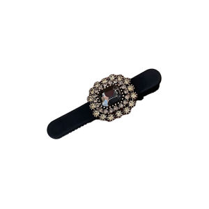 Elegant Fashionable Water Diamond Hair Clip Side Duckbill Hair Accessory out New Korean Style Summer 2024 Zanqwe Brand