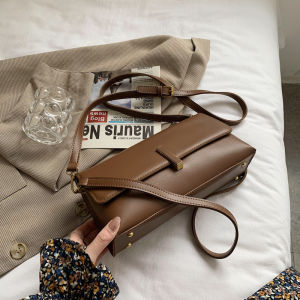 Fashionable Versatile Womens Bag Crossbody Bag Underarm Single Shoulder Bag Trendy Bag Soft PU Leather Large Size Pure Color