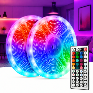 USB 5050 RGB LED Strip With Remote Control 44 Lighting Modes Millions Gradient Colors Dimmable Bedroom Festival Decor Lights