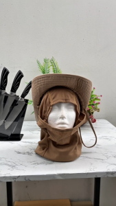 หมวกคลุมหน้า หมวกกันแดด หมวกลายพรางเดินป่าปีนเขา กันลม