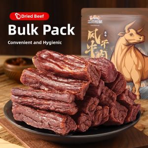 Three Squirrels | Shreddable Dried Beef Jerky 15 Sticks