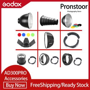 Godox BD-10 Barn Door SN-04 Snoot AD-R14 AD-R12 Standard Reflector AD-AB Accessories for Godox AD300PRO