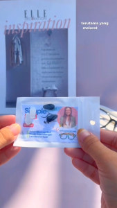 1 Pasang Nosepad Kacamata Anti Jatuh Melorot Bahan Silicone Gel Empuk Model Stiker Bantalan Hidung Kacamata