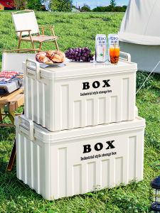 กล่องเก็บของขนาดใหญ่สำหรับรถยนต์ กล่องใส่ของกลางแจ้งสำหรับการปิกนิกและแคมป์ กล่องเก็บของในรถแบบลำลอง กล่องใส่ของในท่อระบายอากาศแบบพกพา