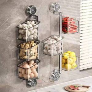 Rotating Wall Mounted Multi-level Punch-free Segmented Storage Rack