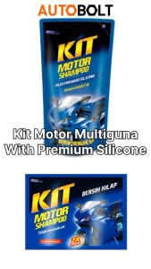 KIT MOTOR SHAMPOO WITH SILICONE Pembersih Mengkilapkan Mengkilap Kilap Sabun Shampoo Shampo Sampo Cuci Motor Mobil Pouch 15ml Sachet Satuan PC