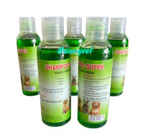 SHAMPOO ANTIPARASITE 100ml - Dầu Gội Tr ị Ve Bọ Chét Xà Mâu Chó Mèo 100ML
