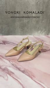 YONGKI KOMALADI EMILY - OLEDR7-103 HEELS HITAM/SALEM/CREAM TUA